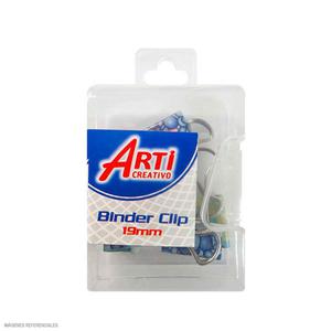 BINDER CLIP ARTI CREATIVO 19 MM X 8 UND