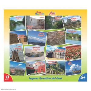 ROMPECABEZAS ARTI CREATIVO LUGARES TURÍSTICOS 48 PIEZAS