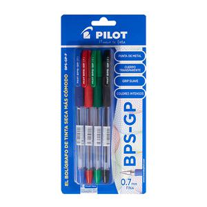 BOLÍGRAFO PILOT BPS-GP PUNTA FINA X 4 UND