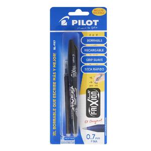 BOLÍGRAFO PILOT FRIXION BLFR7 NEGRO + REPUESTO