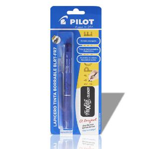 BOLÍGRAFO PILOT FRIXION CLICKER BLRTFR07 AZUL + REPUESTO