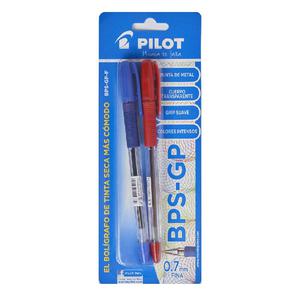 BOLÍGRAFO PILOT BPS-GP PUNTA FINA X 2 UND