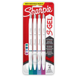 BOLÍGRAFO SHARPIE S - GEL PUNTA MEDIA 0.7 MM BLÍSTER X 4 UND