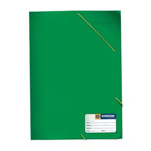 CARPETA PLASTIFICADO VINIFAN OFICIO VERDE CON LIGA