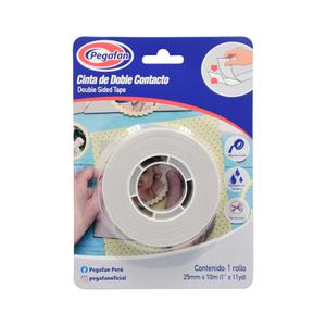 CINTA PEGAFAN DOBLE CONTACTO 1'' X 11 YD