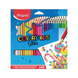 COLORES LARGOS MAPED COLORPEPS ESTUCHE CARTÓN X 48 UND