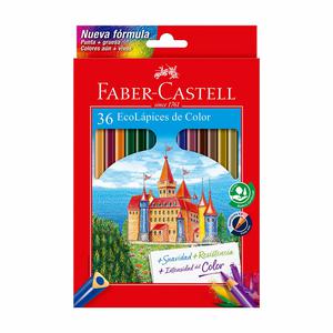 COLORES LARGOS FABER CASTELL TRIANGULARES X 36 UND