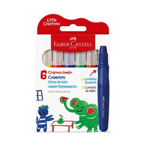CRAYONES JUMBO FABER CASTELL CREMOSOS X 6 UND