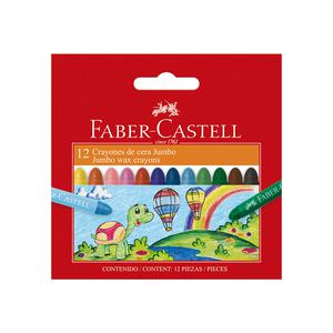 CRAYONES JUMBO FABER CASTELL ESTUCHE X 12 UND