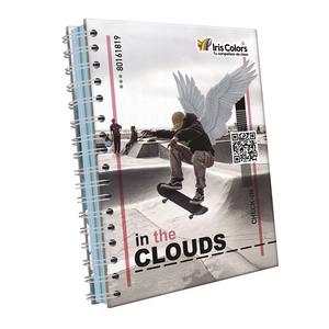 CUADERNO CUADRICULADO ANILLADO IRIS COLOR A5 DISEÑO HOMBRE SURTIDO 170 HOJAS