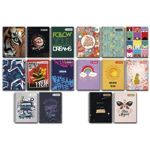 CUADERNO CUADRICULADO ANILLADO JUSTUS A4 DISEÑO TAPA DURA SURTIDO 160 HOJAS