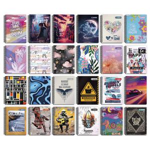 CUADERNO CUADRICULADO ANILLADO JUSTUS A4 TAPA DURA SURTIDO 160 HOJAS