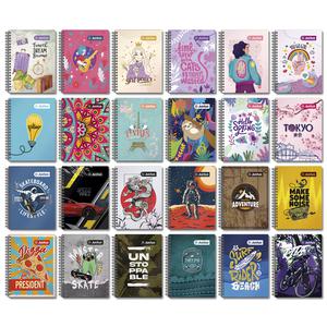 CUADERNO CUADRICULADO ANILLADO JUSTUS A5 TAPA DURA SURTIDO 160 HOJAS