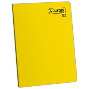 CUADERNO RAYADO MAX DELUXE JUSTUS A4 AMARILLO 100 HOJAS
