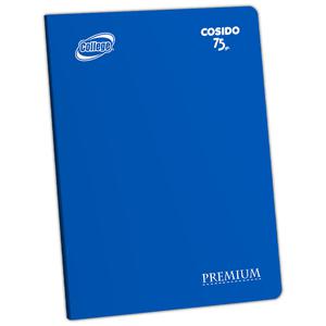 CUADERNO CUADRICULADO DELUXE COLLEGE A4 AZUL 80 HOJAS