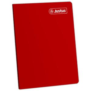CUADERNO RAYADO DELUXE JUSTUS A4 ROJO 80 HOJAS