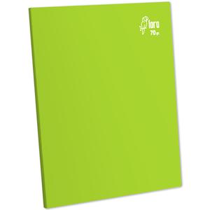 CUADERNO TRIPLE RENGLÓN DELUXE LORO A4 70 GR VERDE LIMÓN 80 HOJAS