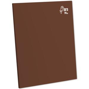 CUADERNO CUADRICULADO DELUXE LORO A4 70 GR MARRÓN 80 HOJAS