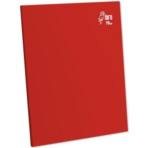 CUADERNO CUADRICULADO DELUXE LORO A4 70 GR ROJO 80 HOJAS
