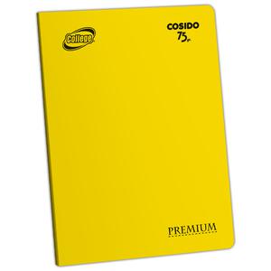 CUADERNO TRIPLE RENGLÓN DELUXE COLLEGE A4 AMARILLO 80 HOJAS