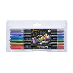 ROTULADOR ARTESCO DUAL BRUSH METÁLICO X 6 UND
