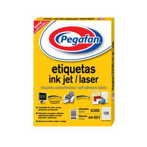 ETIQUETA INKJET PEGAFAN A4-001 1526 PAQUETE X 6300 UND
