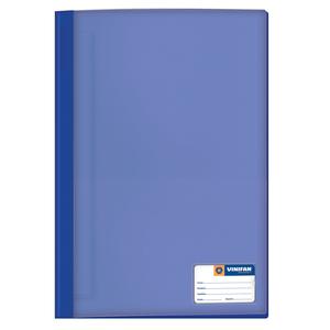 FOLDER VINIFAN A4 AZULINO TAPA TRANSPARENTE CON FASTENER