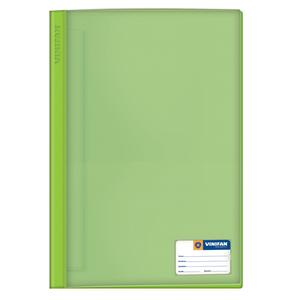 FOLDER VINIFAN A4 VERDE TAPA TRANSPARENTE CON FASTENER