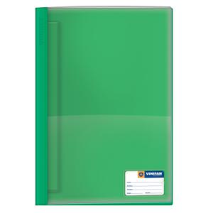 FOLDER VINIFAN A4 VERDE OSCURO TAPA TRANSPARENTE