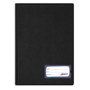 FOLDER ARTESCO OFICIO NEGRO DOBLE TAPA CON GUSANO