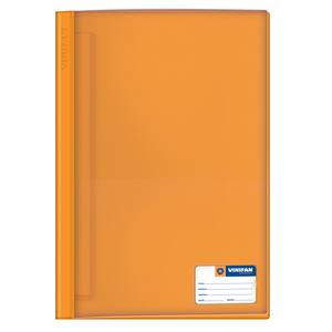 FOLDER VINIFAN OFICIO NARANJA TAPA TRANSPARENTE CON FASTENER
