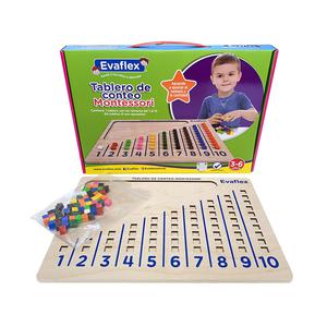 JUEGO DE MADERA EVAFLEX TABLERO CONTEO MONTESSORI
