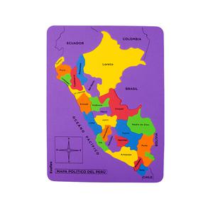 JUEGO DIDÁCTICO EVAFLEX ENCAJE MICROPOROSO MAPA DEL PERÚ