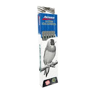 LÁPIZ 2B TÉCNICO ARTESCO SIN BORRADOR CAJA X 12 UND