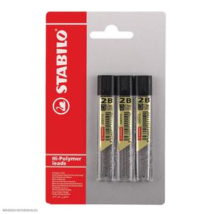 MINAS 0.7 MM 2B STABILO BLÍSTER X 3 UND