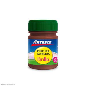 PINTURA ACRÍLICO ARTESCO BRILLANTE MARRÓN 30 ML
