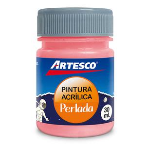 PINTURA ACRÍLICO ARTESCO PERLADA METÁLICA ROSA 30 ML