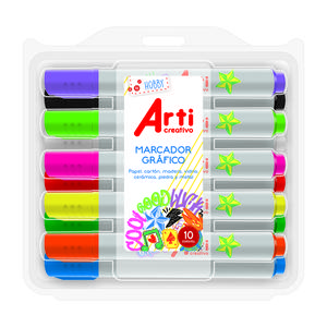 PLUMÓN GRÁFICO ARTI CREATIVO X 10 UND