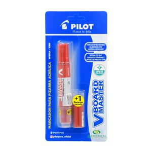 PLUMÓN PARA PIZARRA PILOT WBMA-VBM + RECARGA ROJO