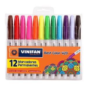 PLUMÓN INDELEBLE DELGADO VINIFAN BEST COLOR 420 X 12 UND