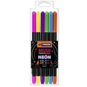 PLUMÓN VINIFAN BRUSH DÚO NEÓN X 6 UND