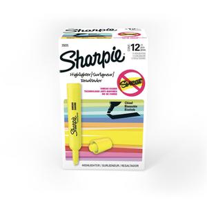 RESALTADOR SHARPIE PUNTA CINCEL BISELADA AMARILLO FLUERESCENTE X 12 UND