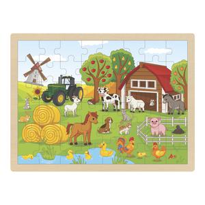 ROMPECABEZAS DE MADERA ARTI CREATIVO DIVERSIÓN EN LA FINCA X 48 PIEZAS