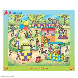 ROMPECABEZAS ARTI CREATIVO FORMAS Y COLORES 30 PIEZAS