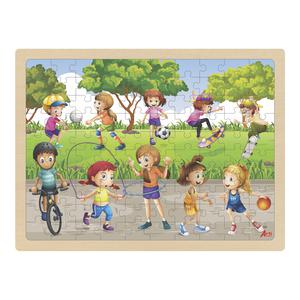 ROMPECABEZAS DE MADERA ARTI CREATIVO AL AIRE LIBRE X 100 PIEZAS