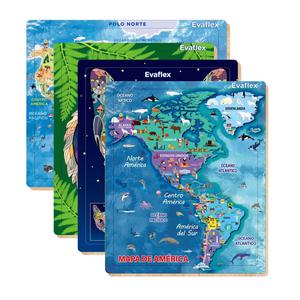 ROMPECABEZAS DE MADERA EVAFLEX DISEÑOS MIX SURTIDO X 100 PIEZAS