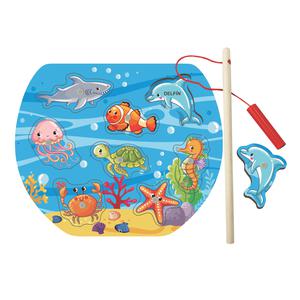 ROMPECABEZA DE MADERA ARTI CREATIVO PESCANDO 8 PIEZAS