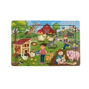 ROMPECABEZAS EVAFLEX NIÑOS EN GRANJA X 20 PIEZAS