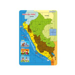 ROMPECABEZAS EVAFLEX REGIONES DEL PERÚ X 30 PIEZAS