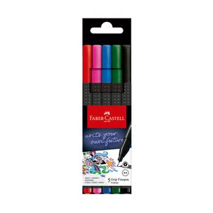 ROTULADOR FABER CASTELL GRIP FINEPEN BÁSICO X 5 UND